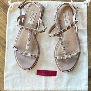 Valentino studded sandals 7.5